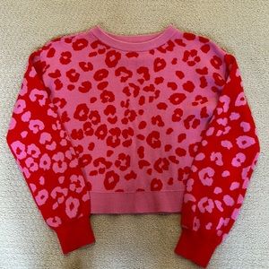 Girls Gap pink and red sweater